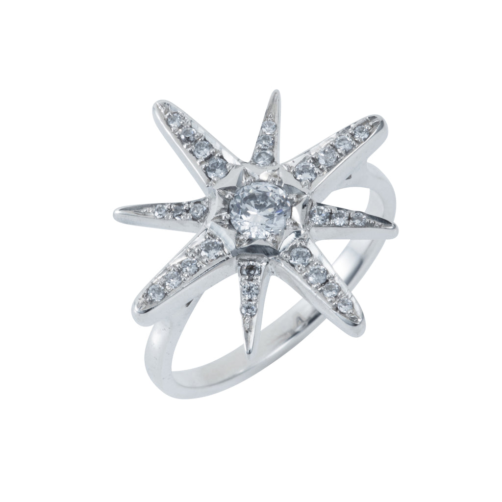 Vic Diamond Star Ring