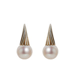 Cit Twist White Pearl Earrings