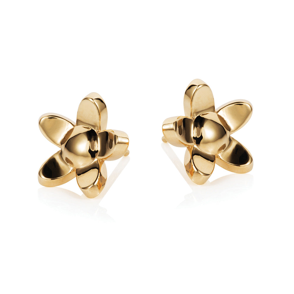Lotus Gold Earrings